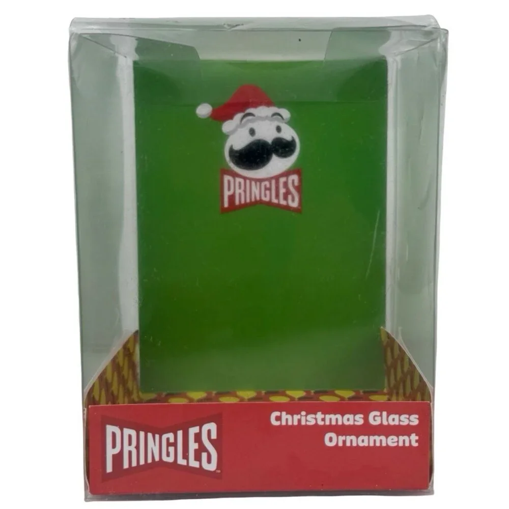 Pringles Can Christmas Tree Ornament Mr. Pringle Hanging Decorative Patoto Chips